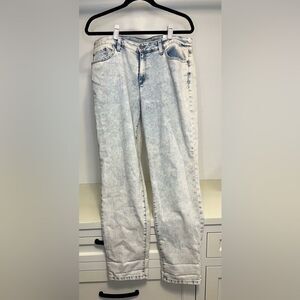 NWT- Lt Indigo Acid Washed Jeans - INC- size 14